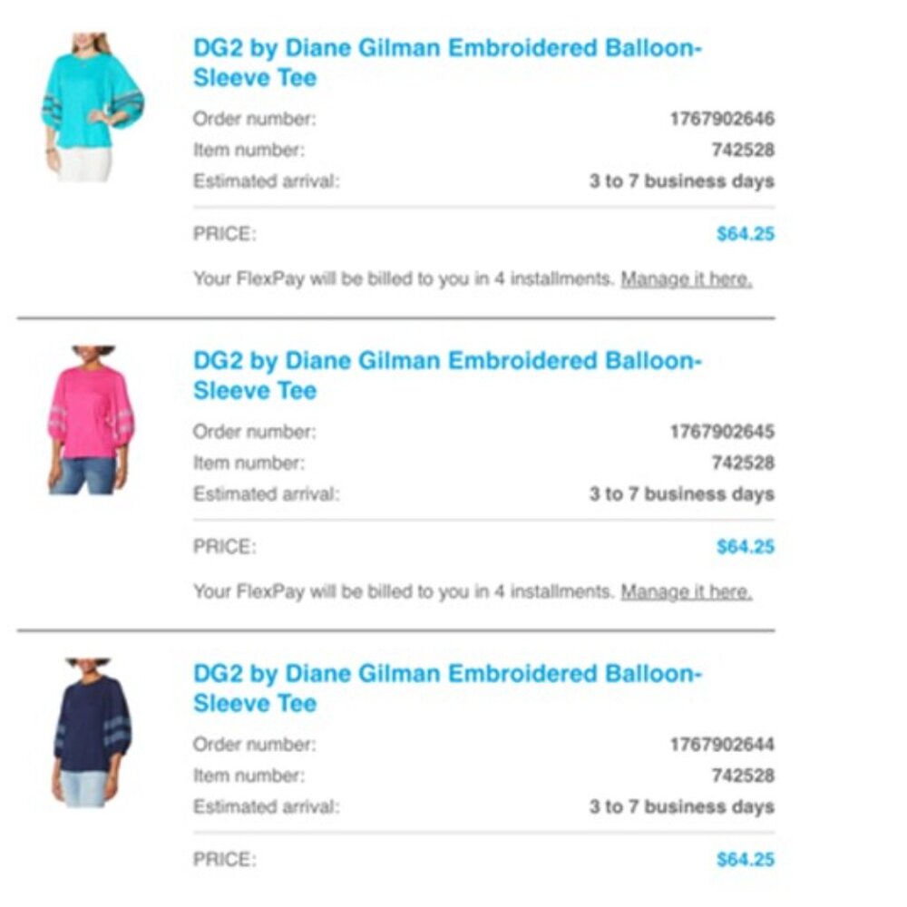 DG2 by‎ DIANE GILMAN Teal Green Embroidered Balloon-Sleeve Top Blouse Tee (2X) - Picture 12 of 14